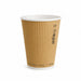 Vaso de cartón de doble pared ondulado Beige 350ml A110mm - 500Uds