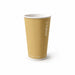 Vaso Rippley de cartón corrugado beige de doble pared H92mm 230ml - 1000Uds