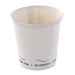 Vaso de cartón blanco Eden sin plástico, Base agua 72ml A57mm - 1000Uds