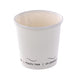 Vaso de cartón blanco Eden sin plástico, Base agua 90ml A60mm - 1000Uds