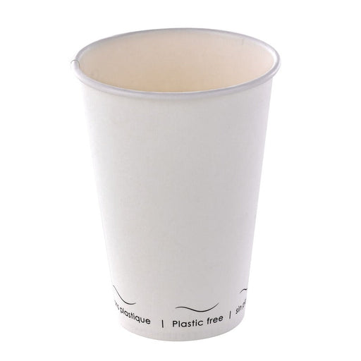Vaso de cartón blanco Eden sin plástico, Base agua 200ml A91mm - 1000Uds