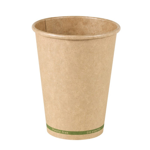 Vaso Zen de cartón kraft sin plástico, base agua 350ml A110mm - 1000Uds