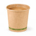Vaso Zen de cartón kraft sin plástico, base agua 90ml A60mm - 1000Uds