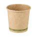 Vaso Zen de cartón kraft sin plástico, base agua 90ml A60mm - 1000Uds