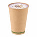 Vaso Zen de cartón kraft sin plástico, base agua 200ml A91mm - 1000Uds