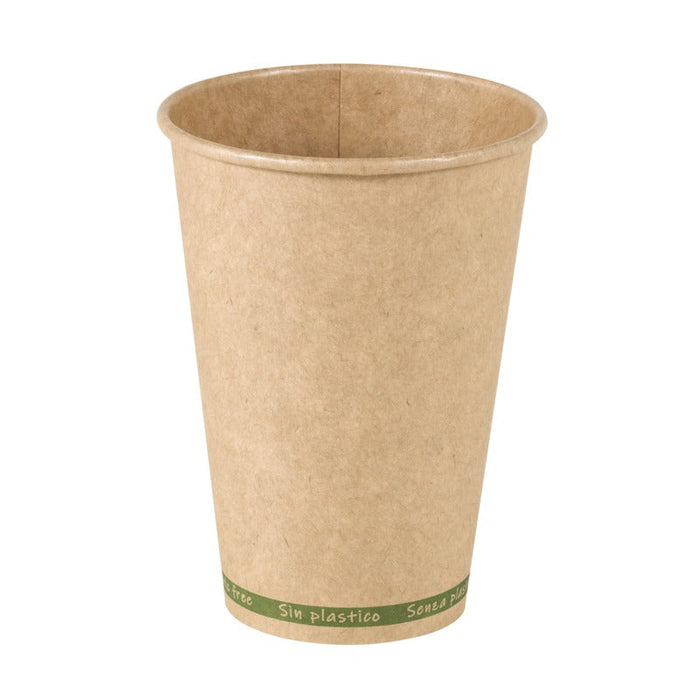 Vaso Zen de cartón kraft sin plástico, base agua 200ml A91mm - 1000Uds