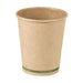 Vaso Zen de cartón kraft sin plástico, base agua 230ml A92mm - 1000Uds