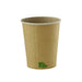 Vaso Zen de cartón kraft 290ml A86mm - 1000Uds