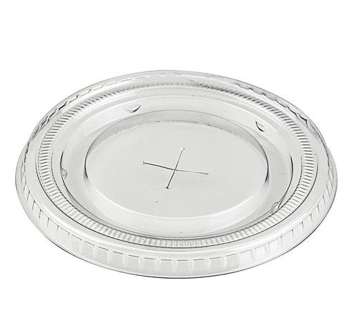 Tapa plana transparente PET con apertura en cruz para 210GKTP12/14/16 Ø92mm - 1000Uds