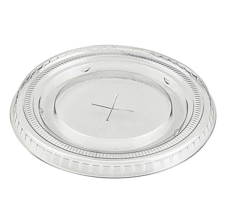 Tapa plana transparente PET con apertura en cruz para 210GKTP12/14/16 Ø92mm - 1000Uds