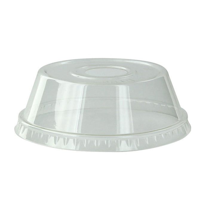 Tapa cúpula transparente PET con agujero para 210GKSMOO Ø95mm - 1000Uds