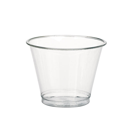 Vaso de postre PET transparente 270ml A74mm - 1000Uds