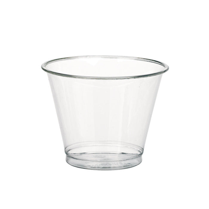 Vaso de postre PET transparente 270ml A74mm - 1000Uds