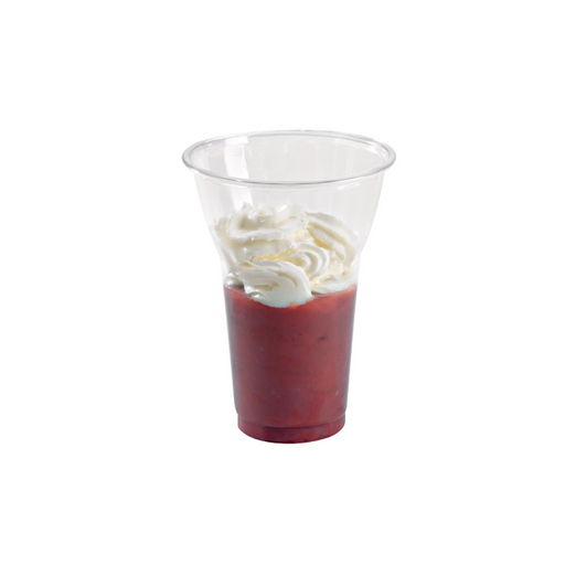 Vaso de postre PET transparente 450ml A130mm - 1000Uds