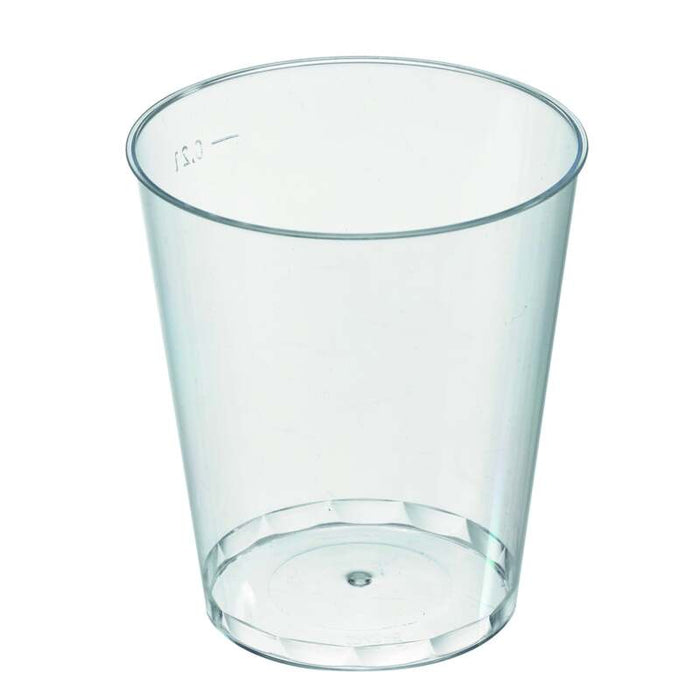 Vaso de postre de plástico PET transparente H82,5mm 240ml - 1000Uds