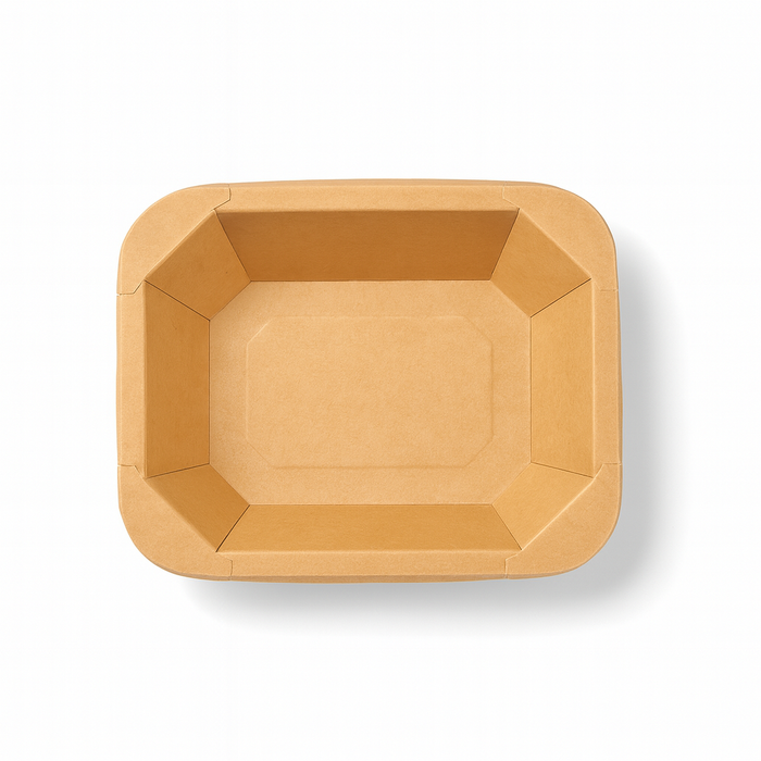 Bandejas GN 1/8 sellables de cartón 160x130mm H45mm - 300Uds