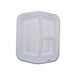 Bandeja comida blanca 3 compartimentos sin tapa 220x250mm A30mm - 250Uds