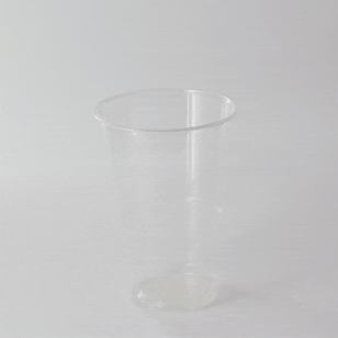 Vaso de postre de plástico PLA transparente 280ml A105mm - 2000Uds