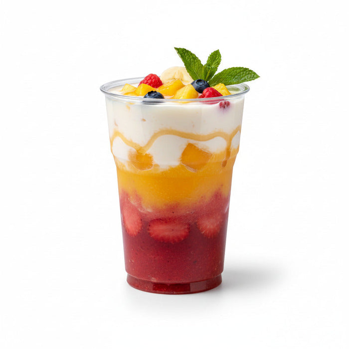Vaso de postre de plástico PLA transparente 400ml A115mm - 1000Uds