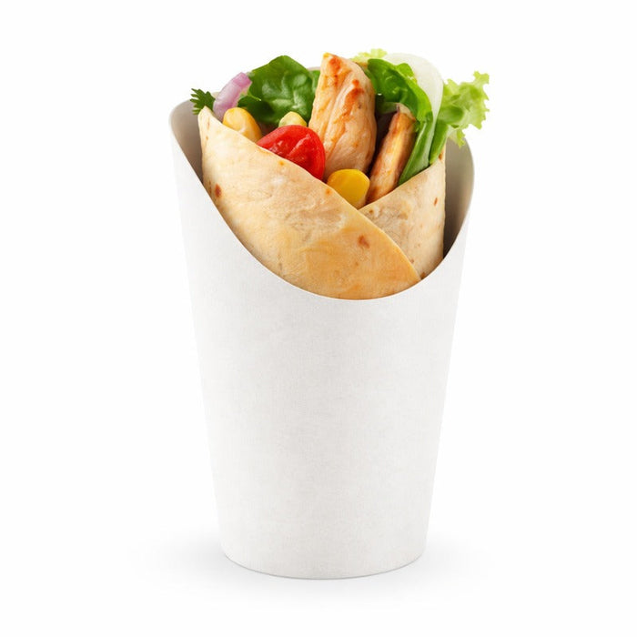 Pote de cartón blanco para Burritos/Wraps/Snacks 230ml A117mm - 1200Uds