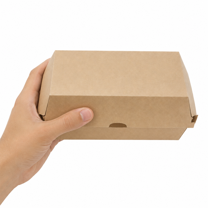 Caja Kraft Kebab Talla S 235x137mm H80mm - 300Uds
