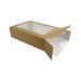 Estuche de cartón kraft para bandeja de comida 310x223mm A83mm - 100Uds