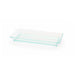 Plato verde transparente rectangular en PS KLARITY 130x62mm - 200Uds