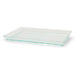 Plato verde transparente rectangular en PS KLARITY 180x130mm - 100Uds