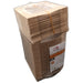 Caja cuadrada de cartón marrón con tapa ventana KRAY 350ml 115x115mm A40mm - 250Uds