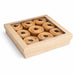 Caja cuadrada de cartón marrón con tapa ventana KRAY 4 200ml 245x245mm A80mm - 100Uds