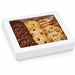 Caja cuadrada de cartón blanco con tapa ventana PLA KRAY 900ml 155x155mm A50mm - 250Uds
