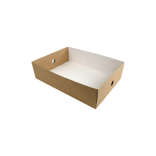 Bandeja de cartón kraft 305x220mm A82mm - 100Uds