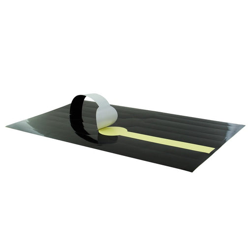 Cinta de papel autoadhesiva negra 300x20mm - 500Uds