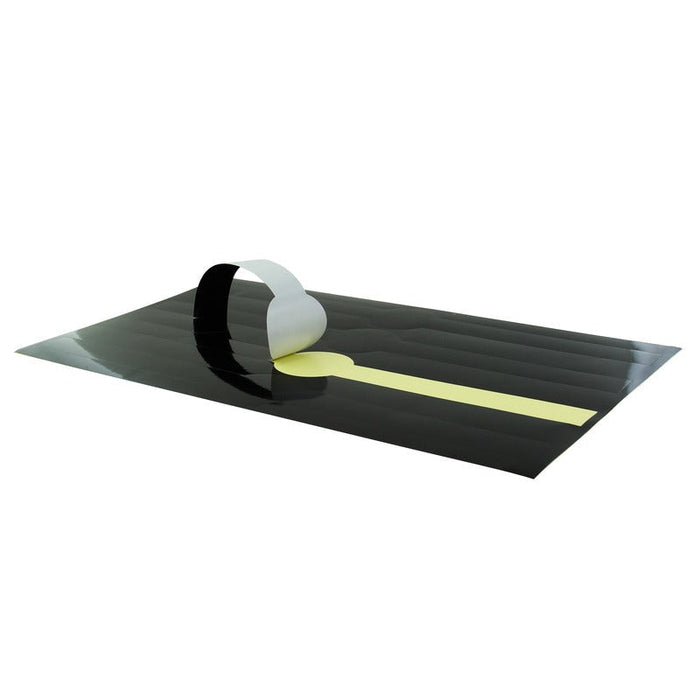Cinta de papel autoadhesiva negra 300x20mm - 500Uds