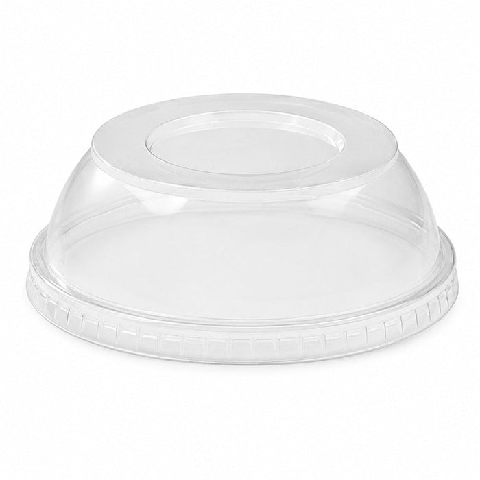 Tapa plana transparente PET Ø117mm - 500Uds