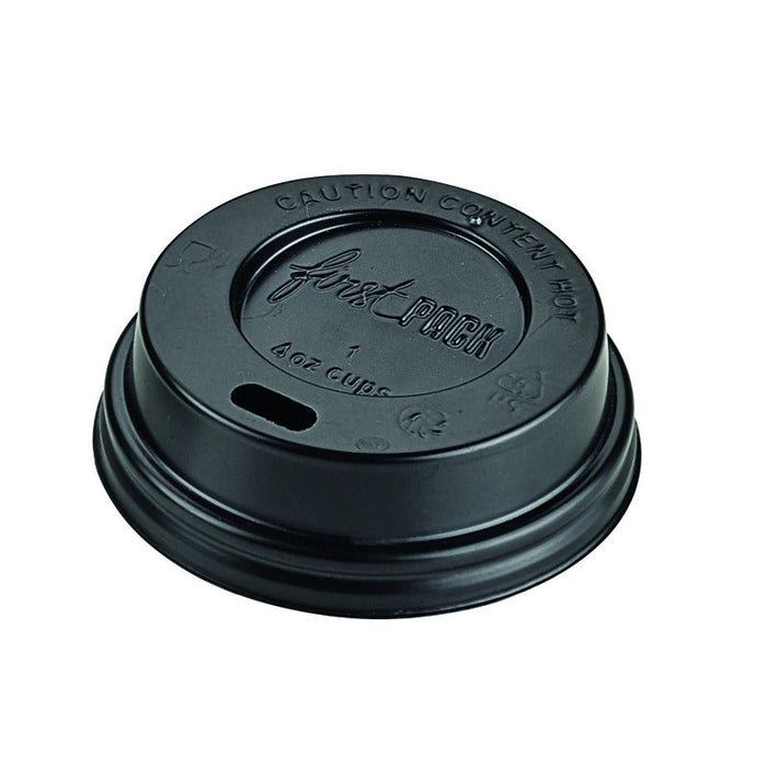 Tapa cúpula negra de PS con pico vertedor Ø65mm - 1000Uds