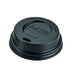 Tapa cúpula negra de PS con pico vertedor Ø65mm - 1000Uds