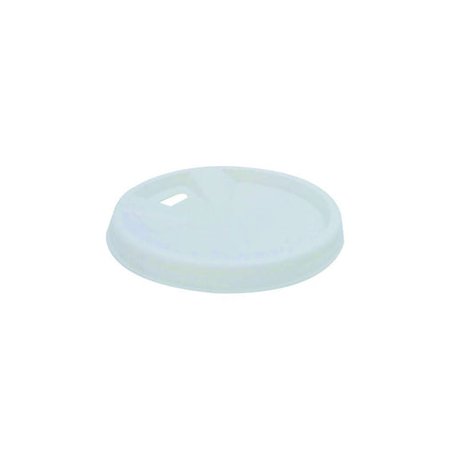 Tapa cúpula blanca de PS con pico vertedor Ø62mm - 1000Uds
