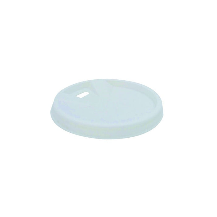 Tapa cúpula blanca de PS con pico vertedor Ø62mm - 1000Uds