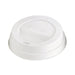 Tapa cúpula blanca de PS con pico vertedor Ø80mm - 1000Uds