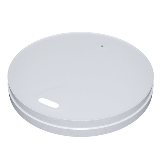 Tapa plana de cartón blanco sin plástico, Base agua Ø90mm - 1000Uds