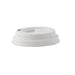 Tapa cúpula blanca con pico vertedor de pulpa para bebida caliente Ø62mm - 2000Uds