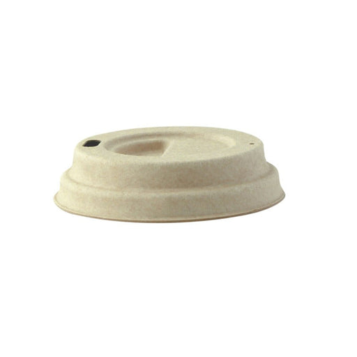 Tapa cúpula marrón con pico vertedor de pulpa para bebida caliente Ø62mm - 2000Uds