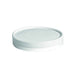 Tapa plana blanca de cartón kraft perforada para vapor Ø115mm - 500Uds