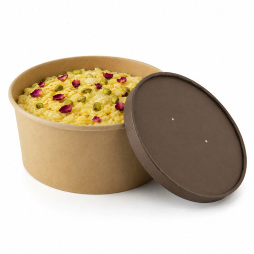Tapa plana negra de cartón kraft perforado para vapor Ø185mm - 360Uds