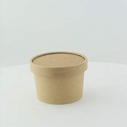 Tapa plana marrón de cartón kraft perforado para vapor Ø90mm - 500Uds