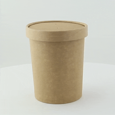 Tapa plana marrón de cartón kraft perforado para vapor Ø97mm - 500Uds