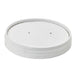 Tapa plana blanca de cartón kraft perforada para vapor Ø97mm - 500Uds