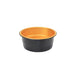 Vaso Opseal de aluminio negro/oro H50mm 450ml - 600Uds