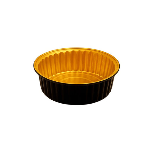 Vaso Opseal de aluminio negro/oro H45mm 520ml - 600Uds